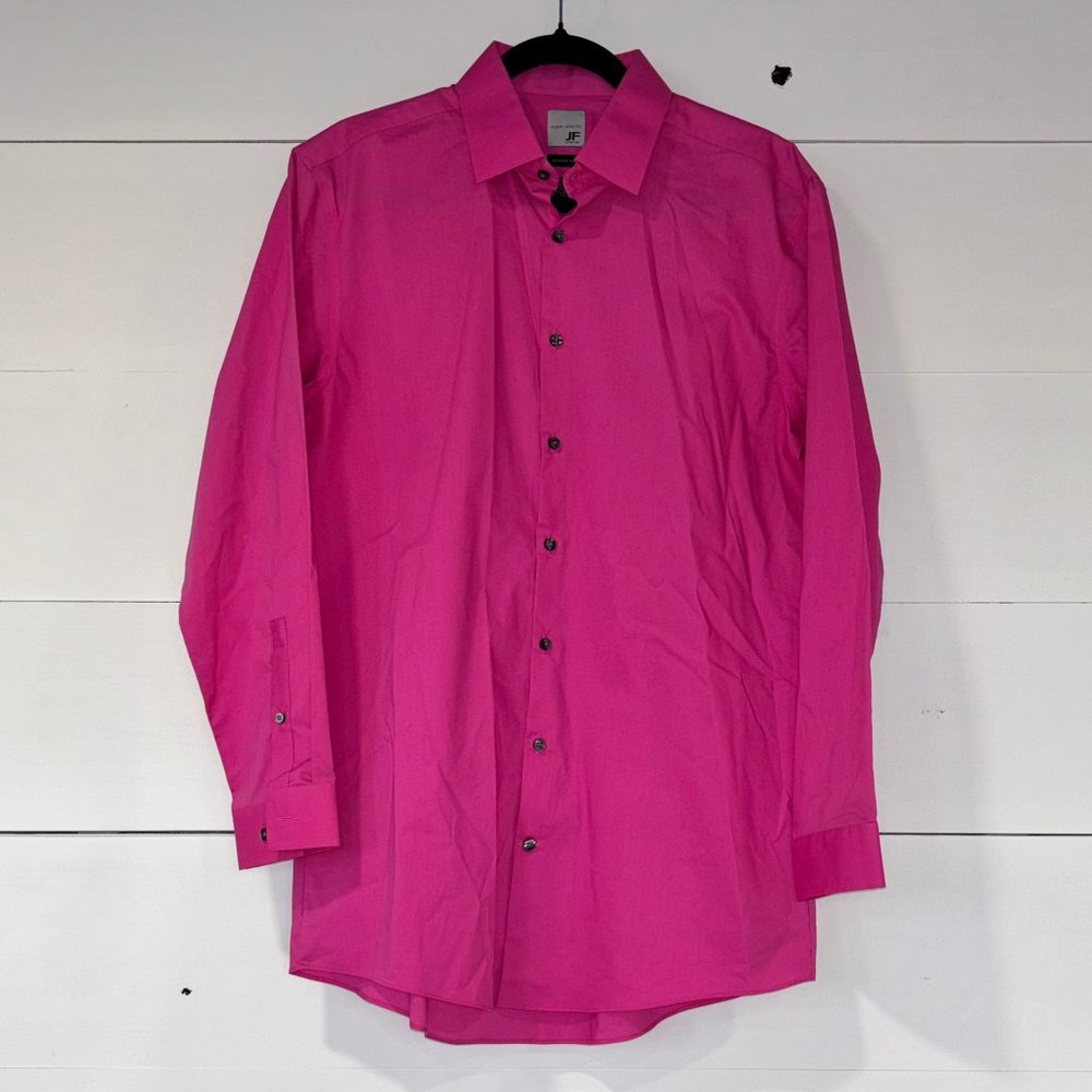 J Ferrar Super Slim Fit Mechanical Stretch Button Up Dress Shirt